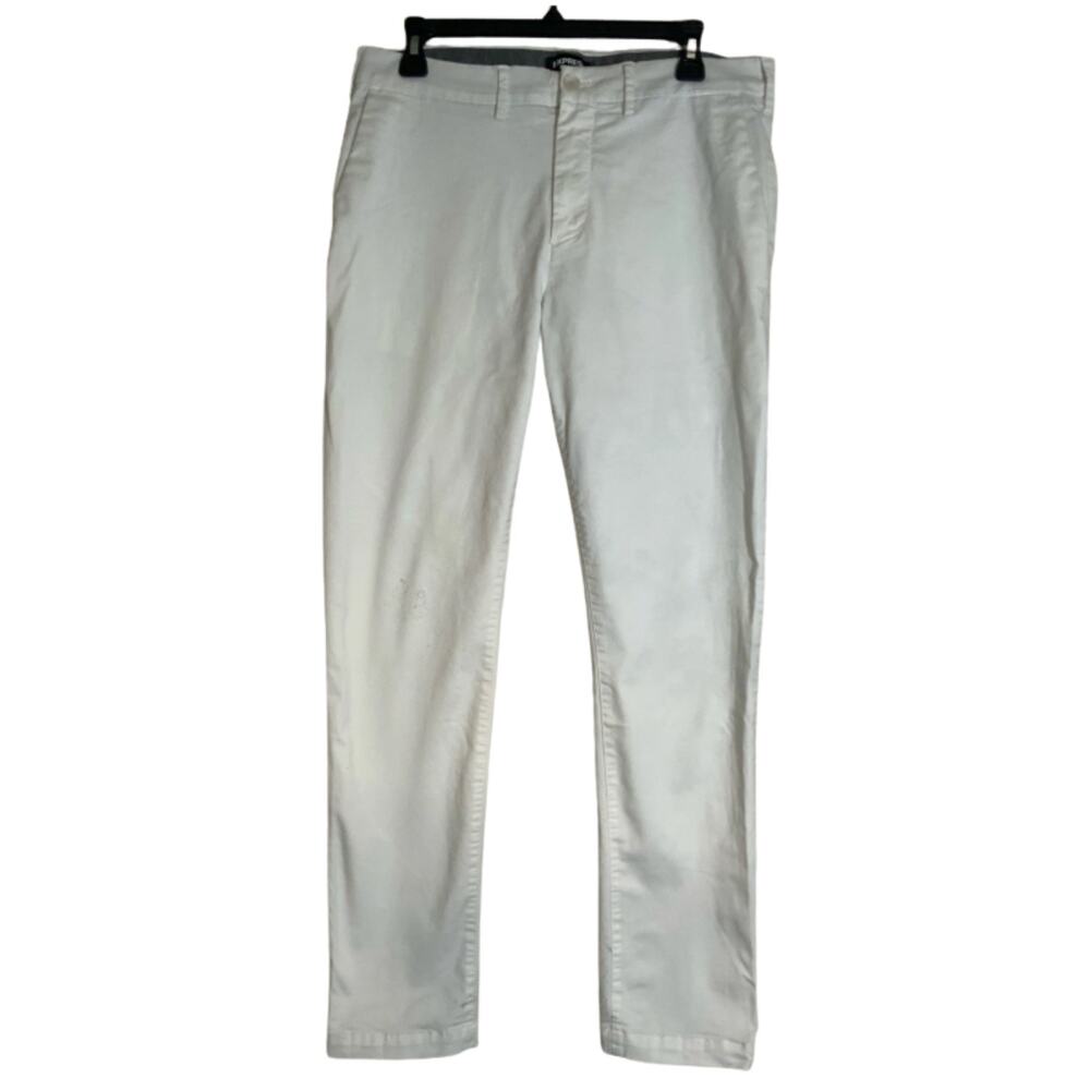 Express Men’s Skinny Jeans White Size 32 x 32 USED
